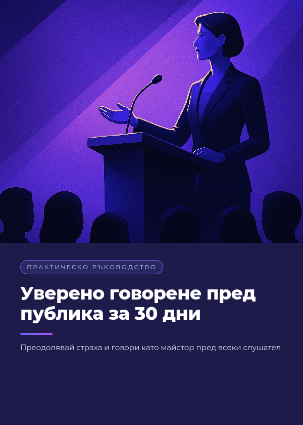 Уверено говорене пред публика за 30 дни